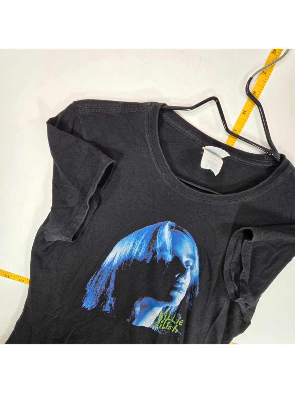 Billie Eilish "Neon Shadow Blue" graphic t-shirt Small